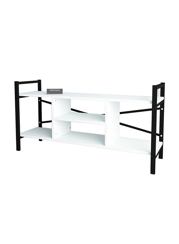 Home Canvas Gila TV Stand, White/Black