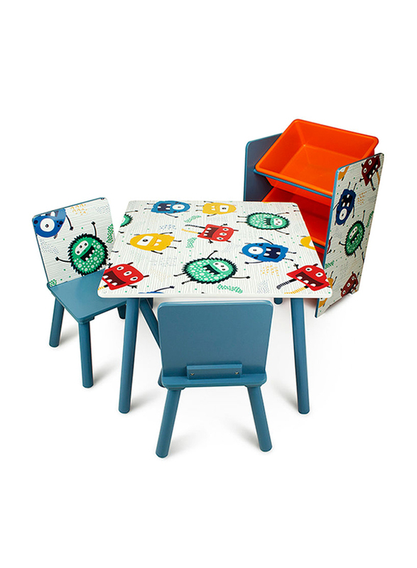 Home Canvas 2-Piece Chair With Table Set, Multicolour