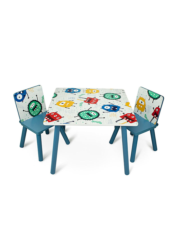 Home Canvas 2-Piece Chair With Table Set, Multicolour