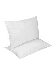 Home Canvas Fiesta 200Tc Cotton Wood Premium Pillows Set, 2 Pillows, White