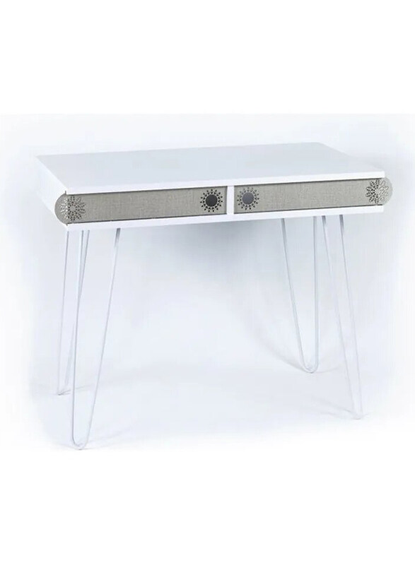 

Home Canvas Illia Desk, White/Brown