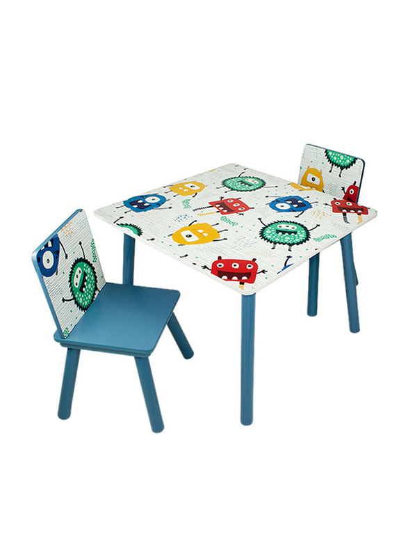 Home Canvas 2-Piece Chair With Table Set, Multicolour