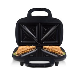 AFRA Grill and Sandwich Maker, Non-Stick Surface, 2 Slice Slots, Black, Stainless Steel, 700W, G-Mark, ESMA, RoHS, CB, AF-20700TOSS, 2 years warranty