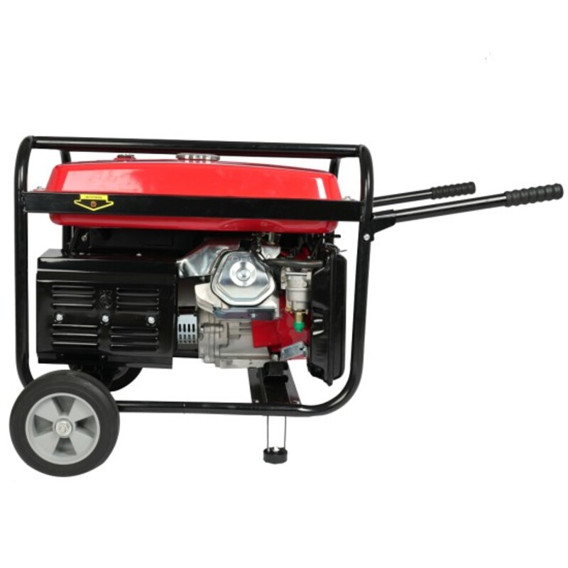 AFRA Gasoline Generator, 7.5KW Maximum, Recoil and Electric Start, 192F Engine, Compact Design, Low Noise, Accessories Included