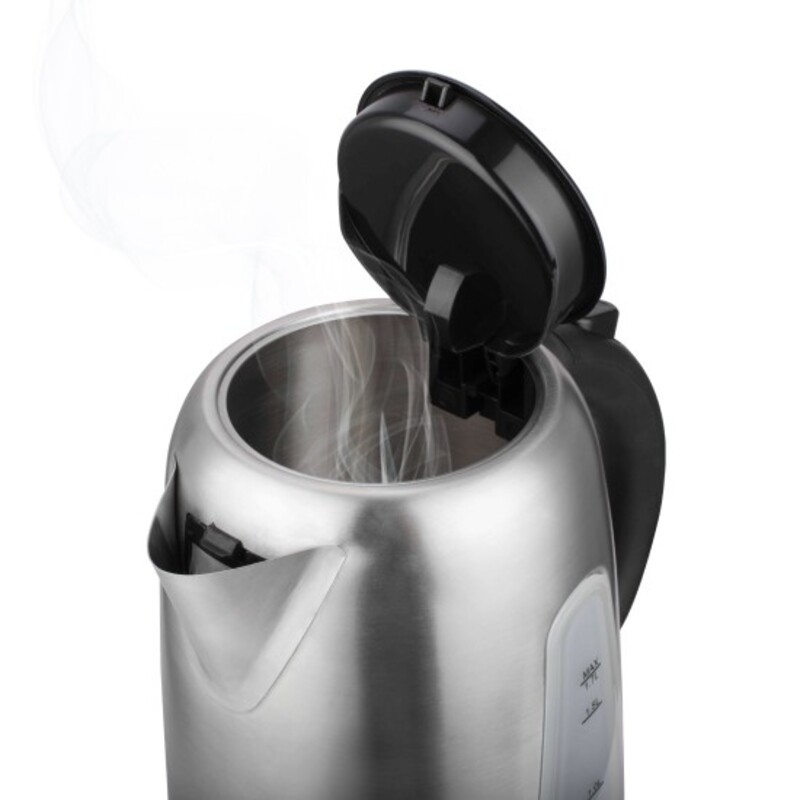 AFRA Electric Kettle, 1.7L Capacity, 2200W, Automatic Shut-off, Overheat Protection, Stainless Steel Finish, G-Mark, ESMA, RoHS, CB, 2 years warranty