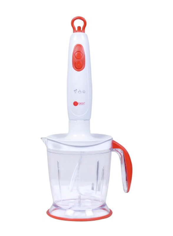 AFRA Hand Blender Set, 2-speed, 5-piece Hand Blender Set, 700W, Stainless Steel Shaft, GMARK, ESMA, ROHS, and CB Certified with White/Red, AF-7001BL-SET, 2 years Warranty,