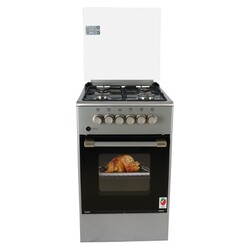 AFRA Free Standing Cooking Range, 50x50, 4 Burners, Stainless Steel, Compact, Adjustable Legs, Tray and Grid Included, G-Mark, ESMA, RoHS, CB, AF-5050CRGS, 2 years warranty.