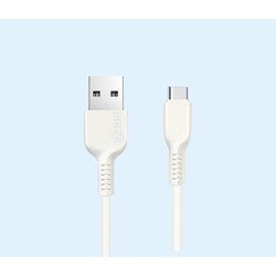 AFRA USB Charging Cable, White, 2.4A, With Data Transmission, USB A to Type C, 1 meter length, Durable, Heat Resistant, PVC Serrated Cable Cord, Compatible with Android, and other devices