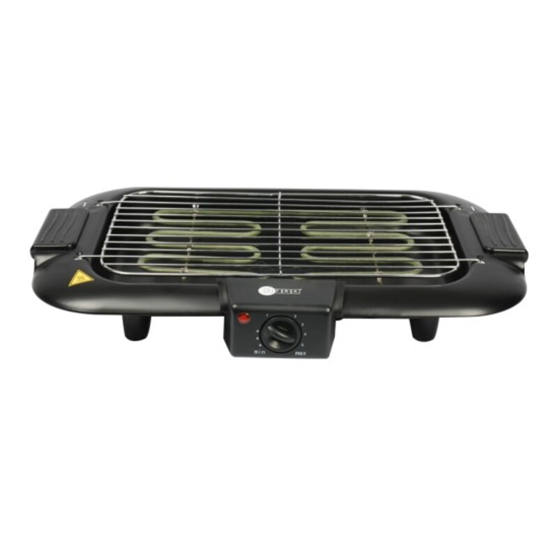 AFRA Electric Barbeque Grill, 2000W, Indoor and Outdoor, Thermostat Control, Overheat Protection, Portable, Smoke-Free, G-MARK, ESMA, ROHS, and CB Certified, AF-2000BGBK, 2 years Warranty.