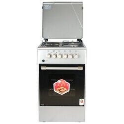 AFRA Japan Free Standing Cooking Range, 50x50, Gas and Electric Burners, Stainless Steel, Compact, Adjustable Legs, Temperature Control, G-Mark, ESMA, RoHS, CB, 2 years warranty.