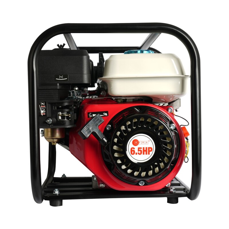 AFRA Petrol Water Pump, 3 Inch Outlet, 6.5hp, Recoil Start, 168FB Engine, Low Noise, Accessories Included.