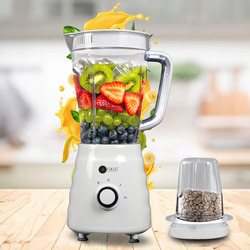 AFRA Blender, 500w, 2 In 1 Set, Stainless Steel Blade, 1.5l, 2 Speeds, Pulse Function, G-Mark, ESMA, RoHS, And CB Certified, AF-500BLWT, 2 Years Warranty