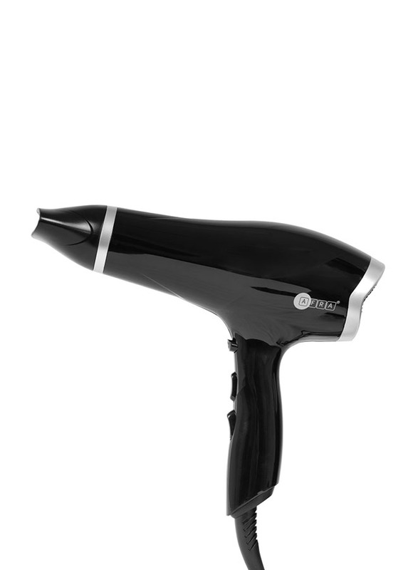 Afra Japan Hair Dryer with 3 Heat Settings and 2 Speed, AF-2300HDBK, Black