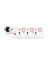 AFRA Universal Extension Cord, 3 Way, 3 Universal Sockets, 5 Meter Cable, Easy Set-Up & Storage, Shockproof, 250V with 2 years warranty