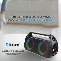 AFRA Bluetooth Speaker, 26 Watts, Black, Plastic Body, Ultra Bass, ESMA Approved, AF-0026BSBK, 2 Years Warranty.