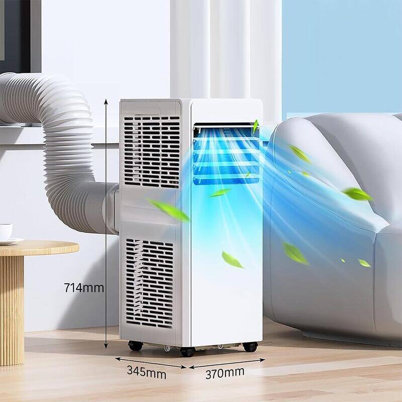 AFRA Portable Air Conditioner, 12,000 BTU, 2,560W Heating, Eco-Friendly R290 Refrigerant, Quiet Operation, Moisture Control, Remote Control, 24-Hour Timer, AF-120PACWH, 2-Year Warranty.