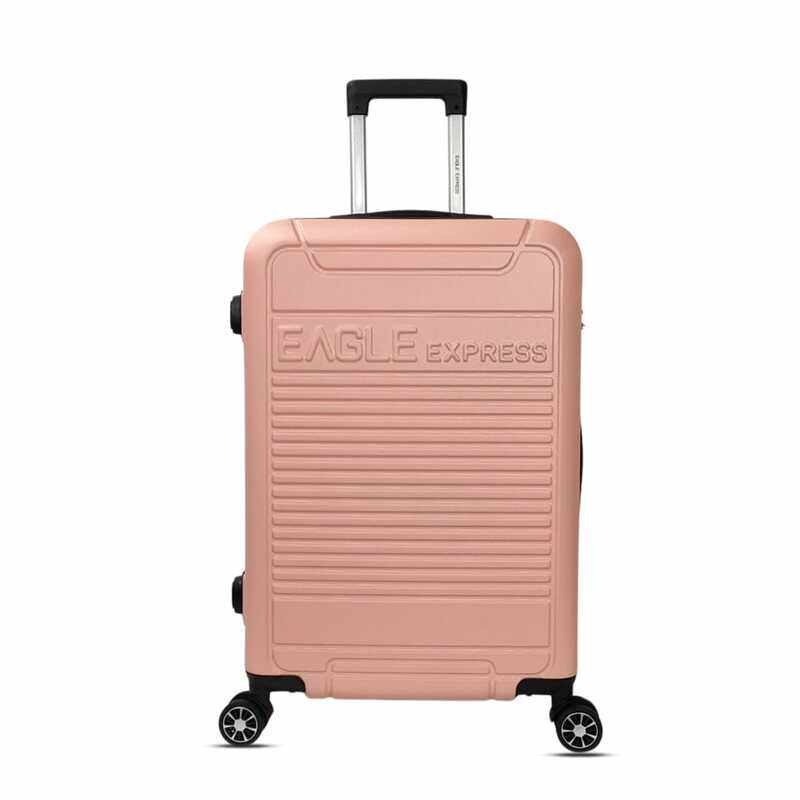 

EAGLE EXPRESS DEFENDER ABS HARD TROLLEY 20,24,28 inch 3 Piece Set BABY PINK