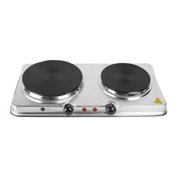 AFRA, Double Electric Hotplate, 2500W, Thermostatic Control, Stainless Steel, Overheat Protection, G-MARK, ESMA, ROHS, and CB Certified, AF-2500HPSS, 2 years Warranty