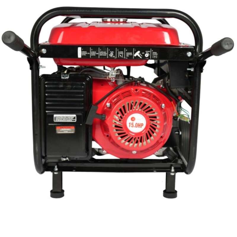 AFRA Gasoline Generator, 5.5KW Maximum, Recoil and Electric Start, 190F Engine, Compact Design, Low Noise, Accessories Included, AFT-5500PGRD