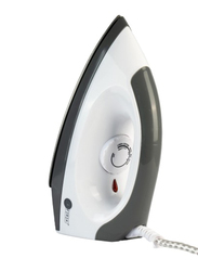 AFRA Dry Iron, 1000W, Non-Stick Soleplate, Indicator Light, Overheat Protection, Temperature Knob, Smooth Ironing, White/Grey, G-MARK, ESMA, ROHS, and CB Certified, 2 years Warranty