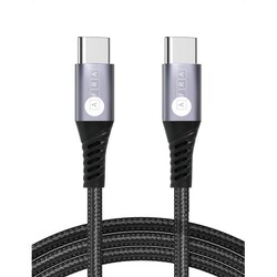 AFRA Japan USB Charging Cable, 3A, 60W, Nylon-Braided Jacket, With Data Transmission, USB A to Type C, 1 meter length, Durable, Tangle Free