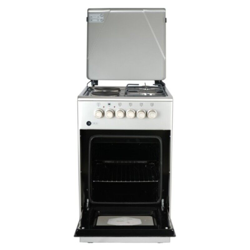 AFRA Free Standing Cooking Range, 50x50, Gas and Electric Burners, Stainless Steel, Compact, Adjustable Legs, Temperature Control, G-Mark, ESMA, RoHS, CB, AF-5050CRHG, 2 years warranty.