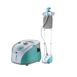 AFRA Garment Steamer with Iron Board 2.0L 1950W 30s Heating time, 50mins Working time, 32g/Mins Air output, Adjustable Telescopic Pole, 50 to 132 cm stand height, AF-1950GSWB, 2 Year Warranty.