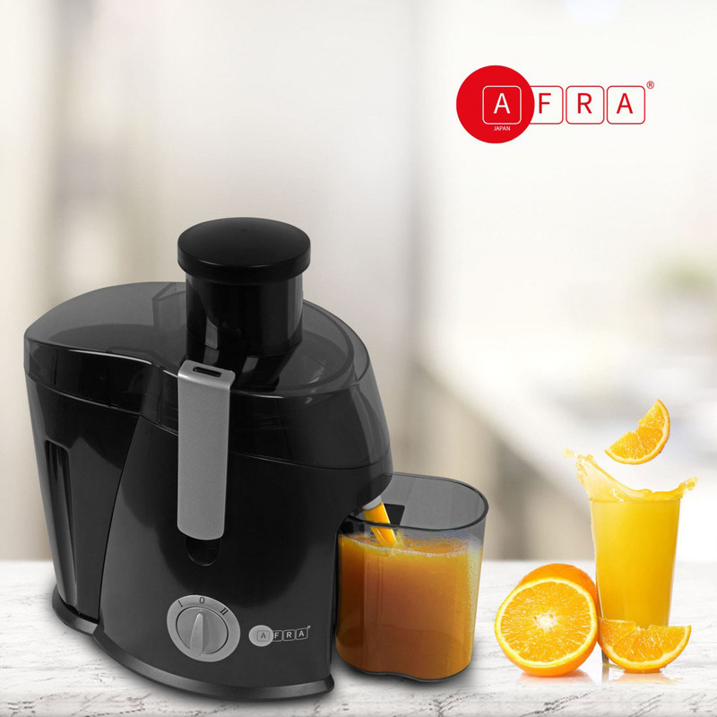 AFRA Juicer, 400W, 2 Speed Settings, Enjoy Fresh Juices & Refreshment The Way You Like It, G-Mark, ESMA, RoHS, And CB Certified, 2 Years Warranty
