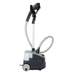 AFRA Garment Steamer with Iron Board 1.6L 1950W 30s Heating time, Black & Grey, 32g/Mins Air output, Adjustable Telescopic Pole, 41 to 110 cm stand height, AF-1950GSGB, 2 Year Warranty.
