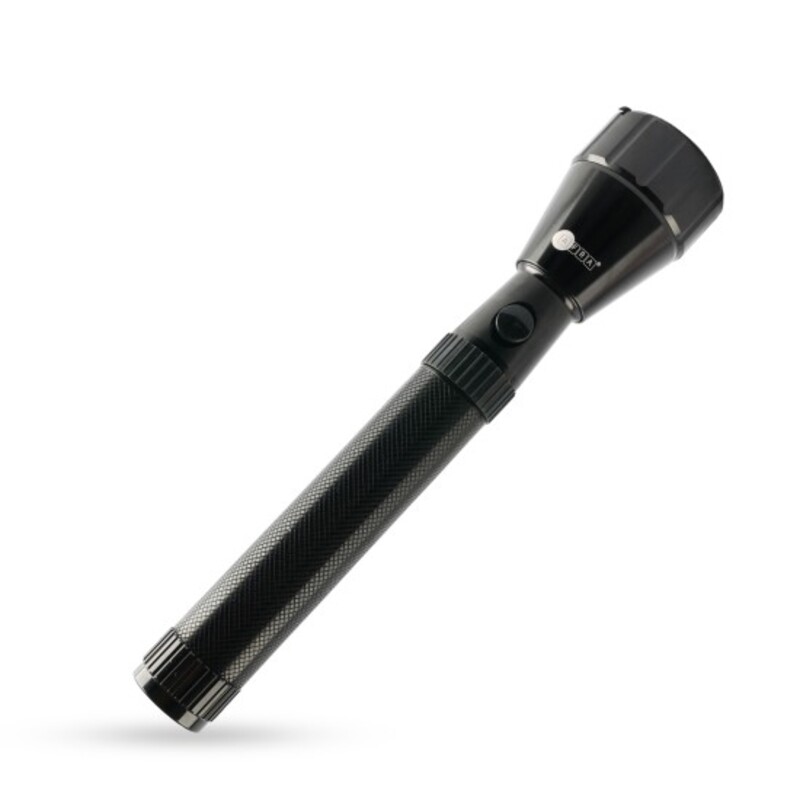 AFRA Japan LED Flashlight, 5W, Rechargeable Battery 1500MAH, Waterproof, Shock and Corrosion Resistant, Compact Design, With AC Adapter, 3 Years Warranty