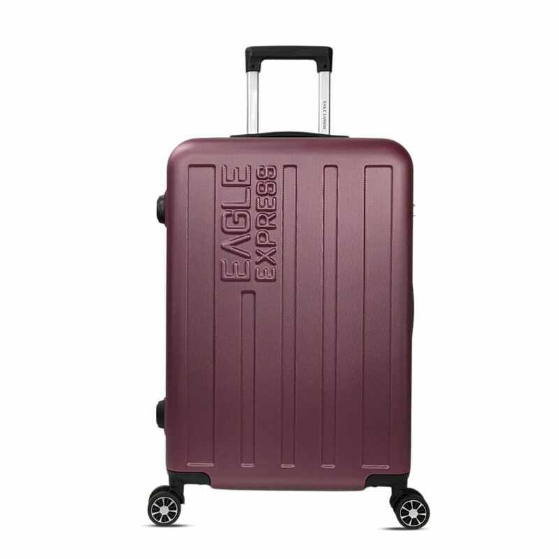 

EAGLE EXPRESS VENTURE ABS HARD TROLLEY 20,24,28 inch 3 Piece Set PURPLISH RED