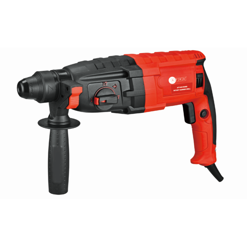 AFRA ROTARY HAMMER DRILL, 800W, Variable Speed 0-900r/min, Maximum Drilling Diameter 26mm, 3-Function Design, Model AFT-8-26RHRD, CE Certified, 1 Year Warranty