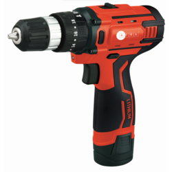 AFRA Cordless Pistol Impact Drill Driver 12V, 23N.M Torque, 0-450/0-1450rpm/min, Compact Design, LED Indicator, Model AFT-10-12CDRD, 1-Year Warranty