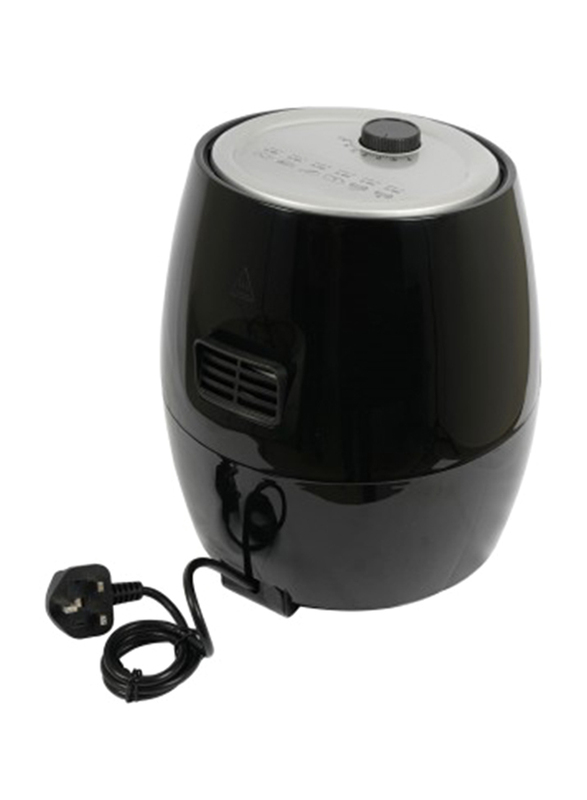 AFRA Air Fryer, 1300-1500W, 2.5L Capacity, Adjustable Temperature, Overheat Protection, Non-Slip Feet, Cool Touch Handle, G-MARK, ESMA, ROHS, and CB Certified, AF-2515AFBK, 2 years warranty