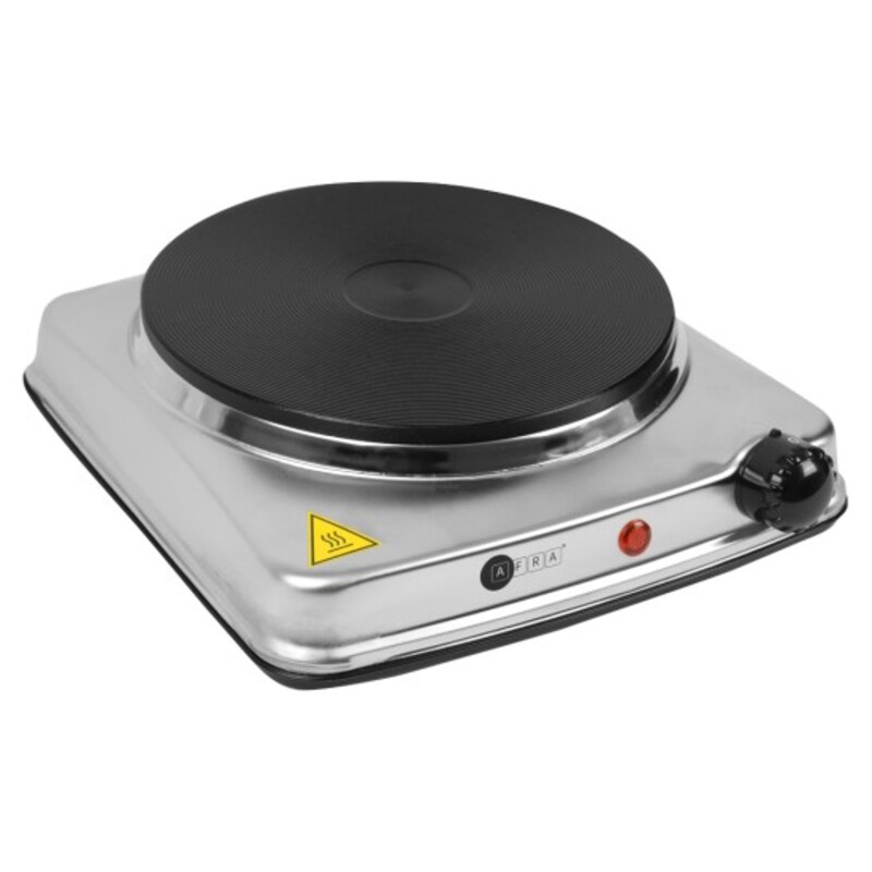 AFRA Japan Single Electric Hotplate, 1500W, Thermostatic Control, Stainless Steel, Overheat Protection, G-MARK, ESMA, ROHS, and CB Certified, 2 years Warranty