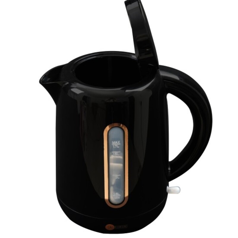 AFRA Japan Electric Kettle, 1.7L Capacity, 2200W, Dry Boil Protection, Strix Control, Automatic Shut-off, Overheat Protection, Black, G-Mark, ESMA, RoHS, CB, 2 years warranty
