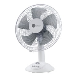 AFRA Table Fan, 12 inch, 60w, 1200 RPM, With 3 Speed Controller 60 Minutes Timer, AF-1260TFWT, 1 Year Warranty
