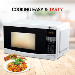 AFRA Microwave Oven, 20L, With Digital Control, 700W - Multiple Power Levels, Compact Design With Oven Grill And Quick Defrost Feature, ESMA, ROHS, CB Certified, AF-2070MWWT, With 2 Years Warranty