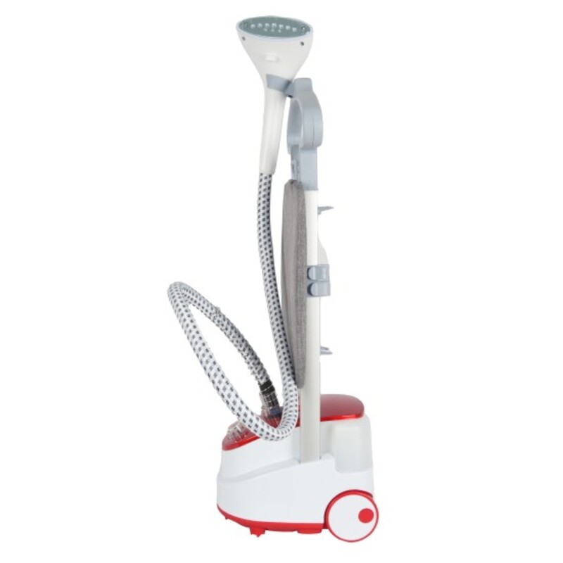 AFRA Garment Steamer with Iron Board, 1.6L, 1950w 30s Heating time, 50mins Working time, 32g/Mins Air output, Adjustable Telescopic Pole, 47 to 117cm stand height, AF-1950GSRD, 2 Year Warranty.