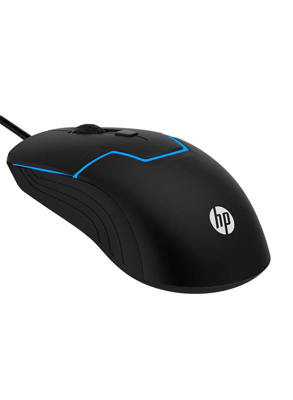 HP M100 USB Optical Gaming Mouse, Black