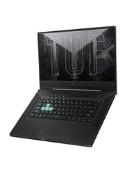 Asus TUF 15 Gaming Laptop, 15.6" Full HD Display, Intel Core i7-10870H 10th Gen 2.2 GHz, 1TB HDD + 256GB SSD, 16GB RAM, NVIDA GeForce GTX 1660Ti 6GB GDDR6 Graphics, EN KB, Windows 10, Grey Metal