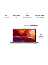 Asus X409FA Laptop, 14" Full HD Display, Intel Core i3-10110U 10th Gen 2.1 GHz, 1TB HDD, 4GB RAM, Intel UHD 605 Graphics, EN KB, Windows 10, Slate Grey