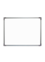 Aluminium Frame Whiteboard, 90 x 180cm, White