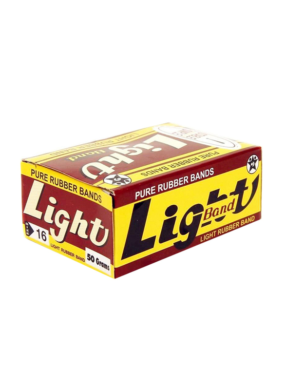 Light No.16 Pure Rubber Band, 50g, Yellow