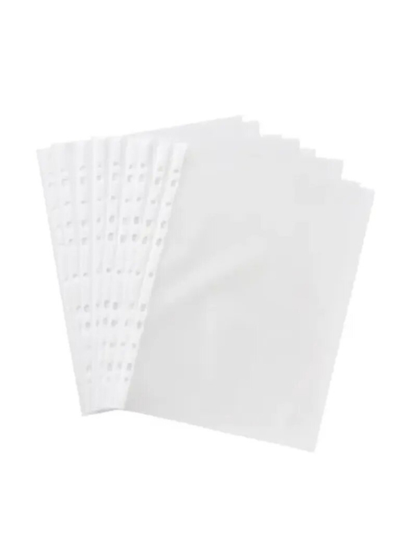 Maxi A4 Size Plastic Pocket Set, 60 Micron, 100-Pieces, Clear