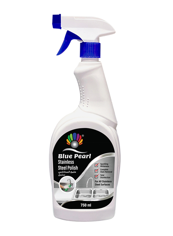 Blue Pearl Stainless Steel Polish & Cleaner Trigger Spray, 750ml