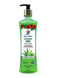 Blue Pearl Aloe Vera Antibacterial Shower Gel, Green, 500ml