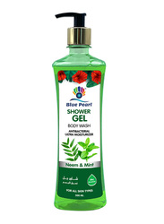 Blue Pearl Neem & Mint Antibacterial Shower Gel, Green, 500ml