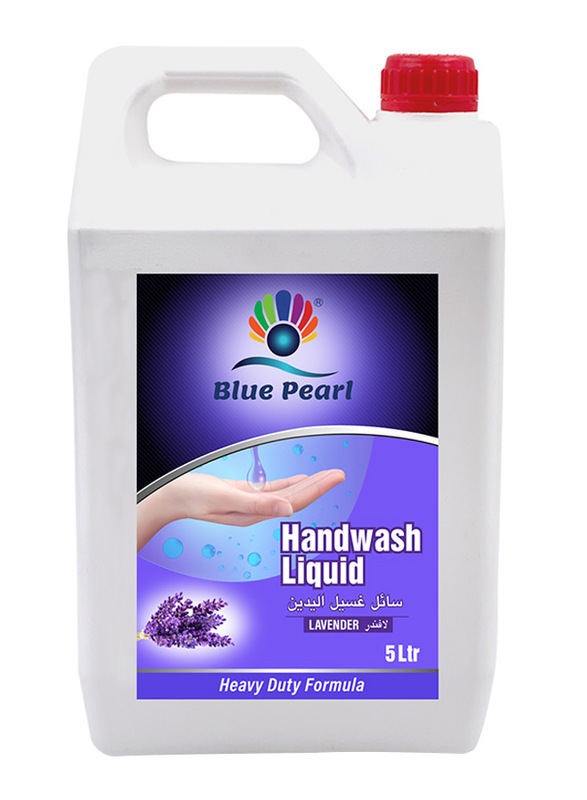 Blue Pearl Lavender Antibacterial Hand Wash Liquid Refill, Blue, 5 Litres