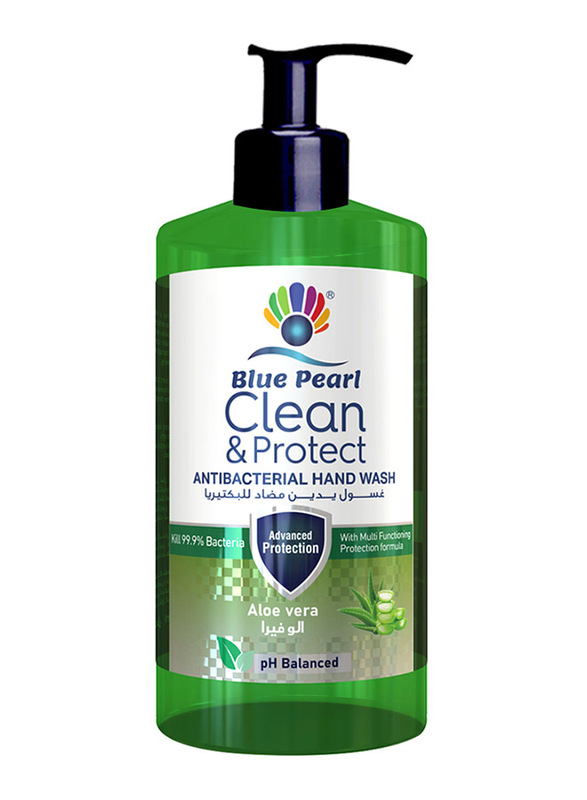 Blue Pearl Aloe Vera Antibacterial Hand Wash, Green, 500ml